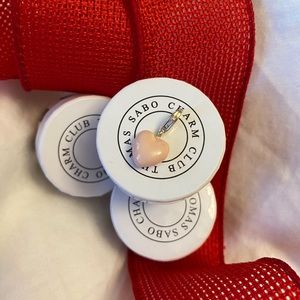 Beautiful light pink enamel heart